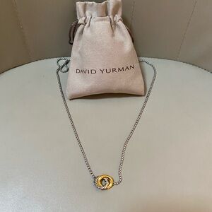 David Yurman Silver and Gold Necklace
